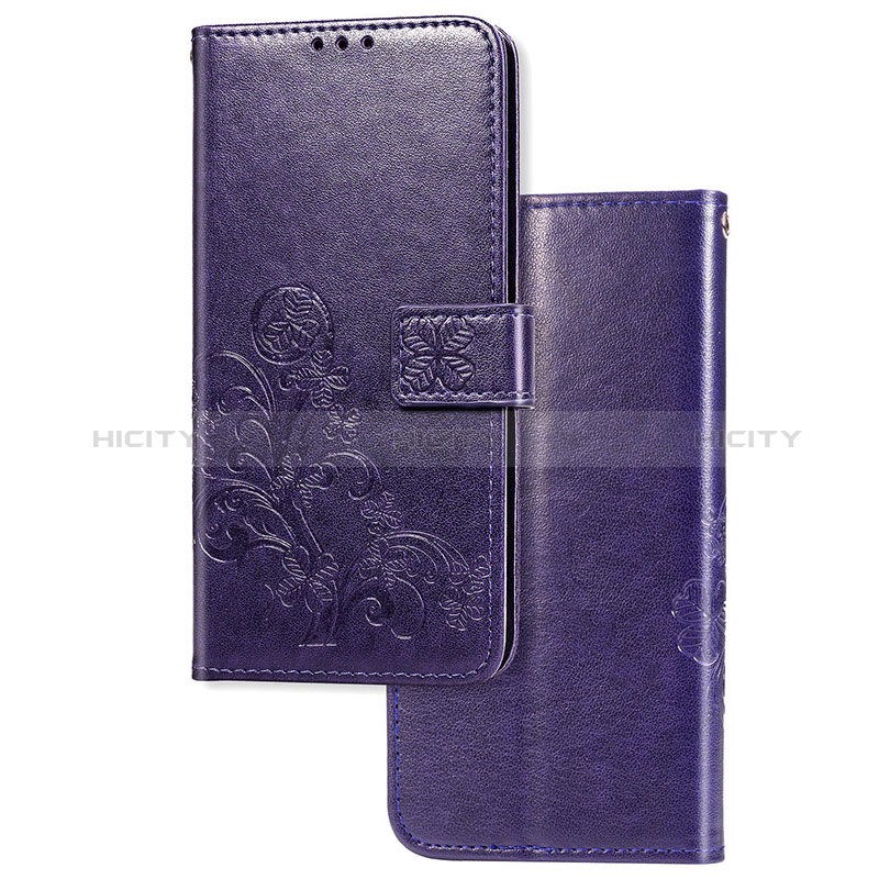 Handytasche Stand Schutzhülle Flip Leder Hülle Blumen für Samsung Galaxy M31s Violett
