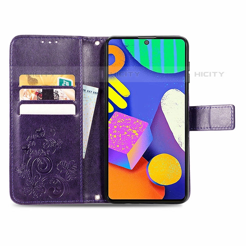 Handytasche Stand Schutzhülle Flip Leder Hülle Blumen für Samsung Galaxy M62 4G