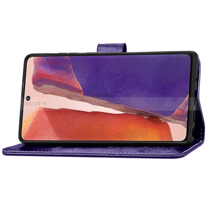 Handytasche Stand Schutzhülle Flip Leder Hülle Blumen für Samsung Galaxy Note 20 5G