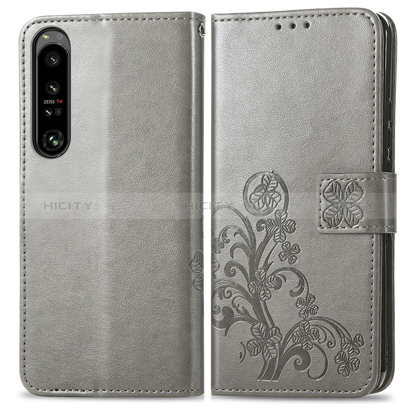 Handytasche Stand Schutzhülle Flip Leder Hülle Blumen für Sony Xperia 1 IV