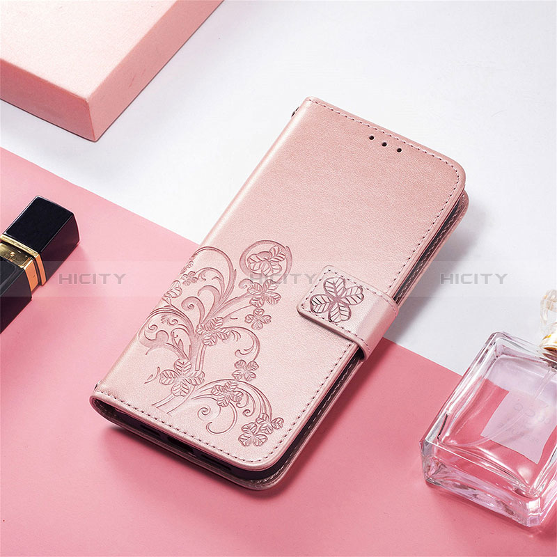 Handytasche Stand Schutzhülle Flip Leder Hülle Blumen für Vivo X70 Pro 5G groß