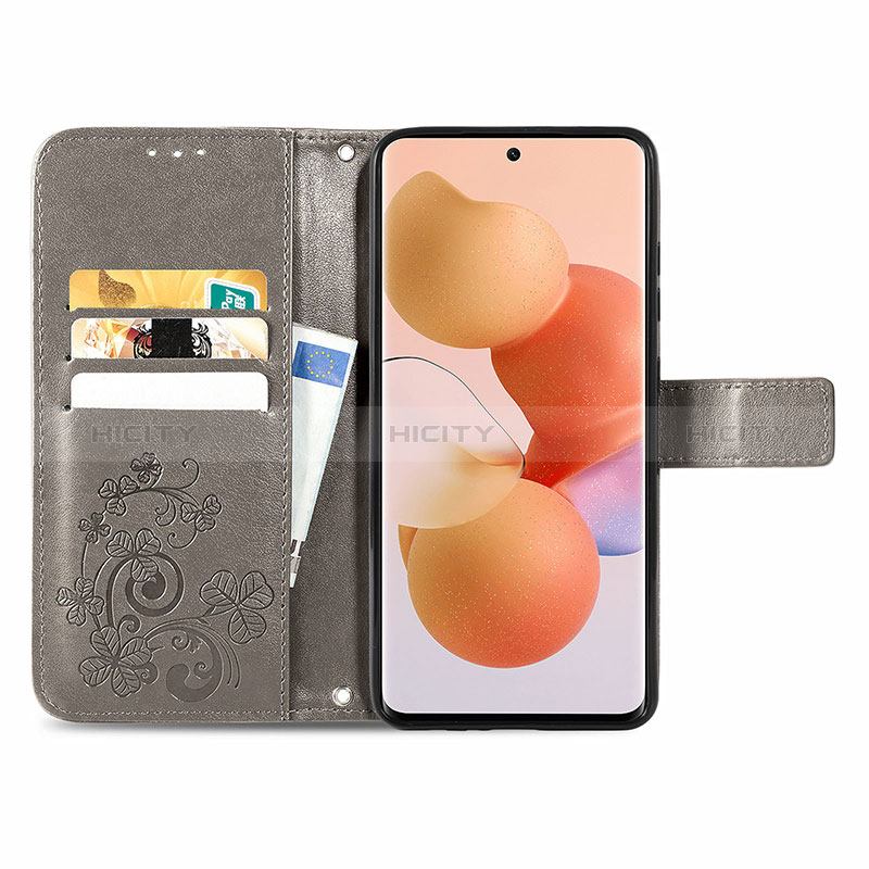 Handytasche Stand Schutzhülle Flip Leder Hülle Blumen für Xiaomi Civi 1S 5G