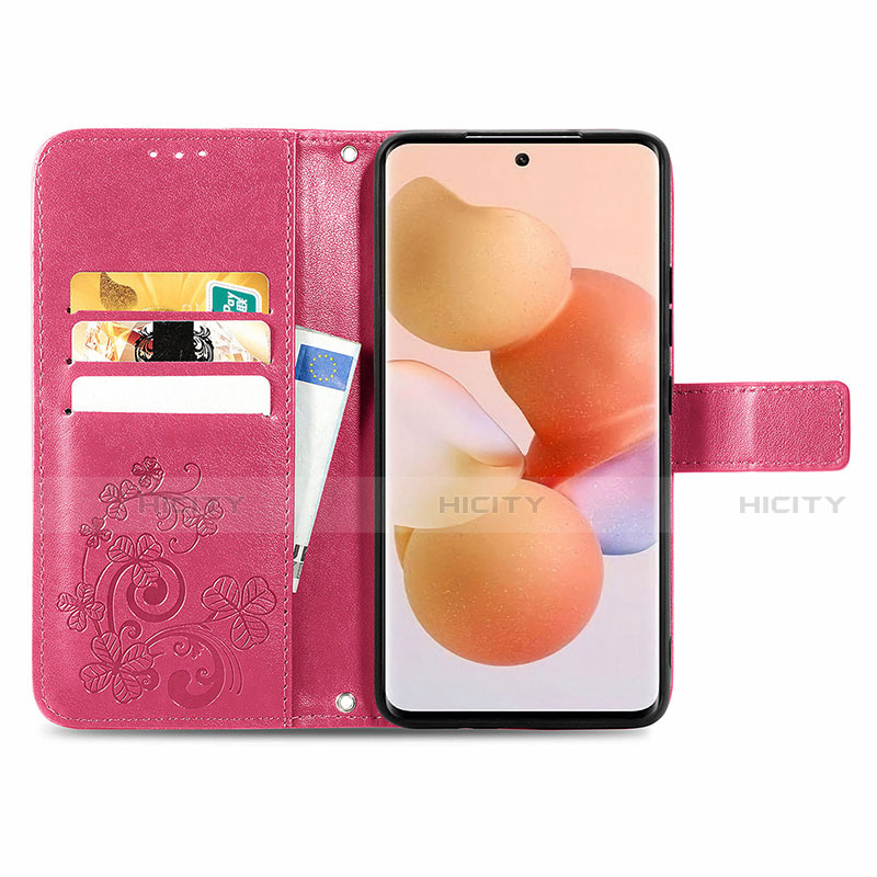 Handytasche Stand Schutzhülle Flip Leder Hülle Blumen für Xiaomi Mi 12 5G groß