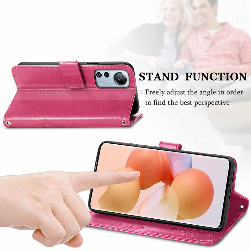 Handytasche Stand Schutzhülle Flip Leder Hülle Blumen für Xiaomi Mi 12S 5G