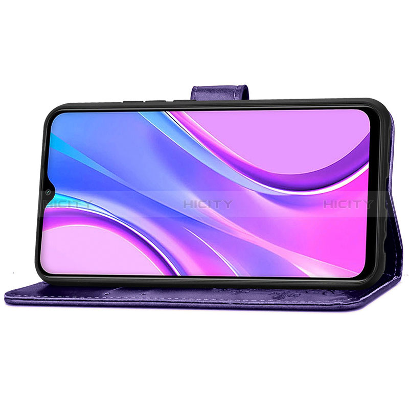 Handytasche Stand Schutzhülle Flip Leder Hülle Blumen für Xiaomi Poco M2