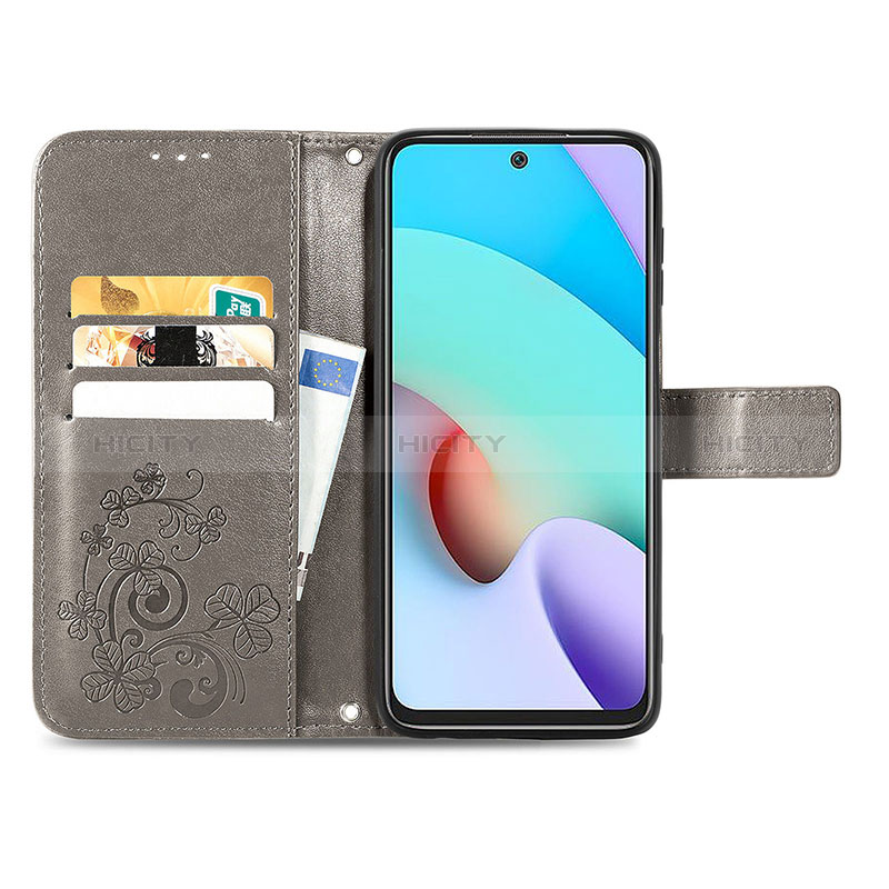 Handytasche Stand Schutzhülle Flip Leder Hülle Blumen für Xiaomi Redmi 10 (2022)