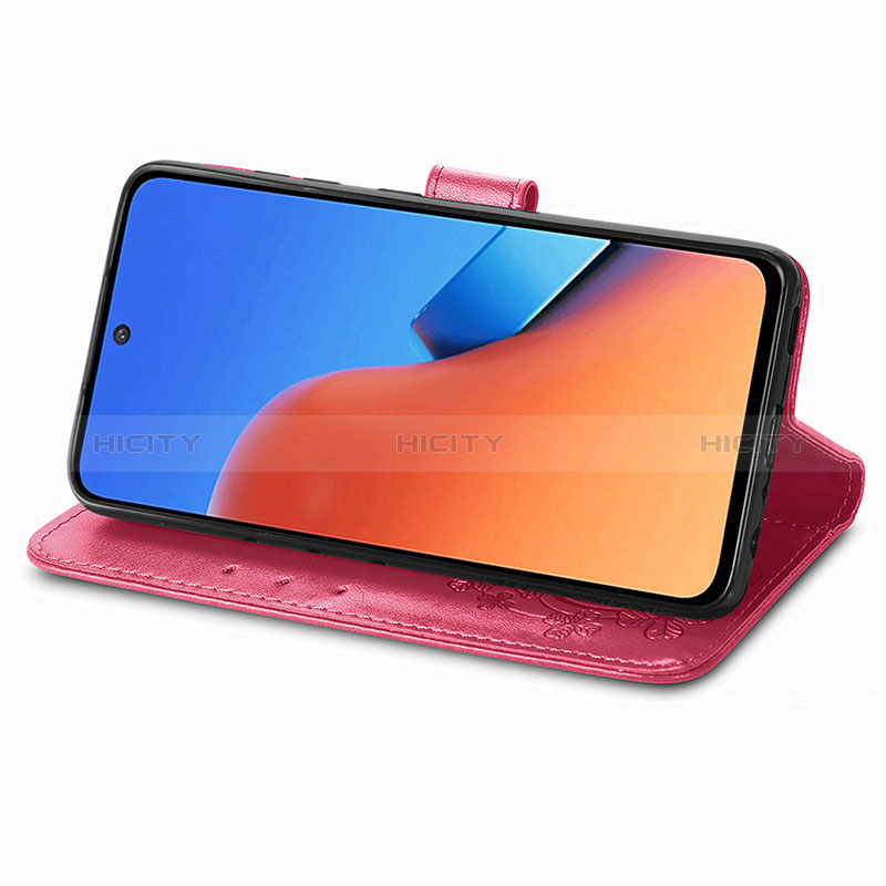 Handytasche Stand Schutzhülle Flip Leder Hülle Blumen für Xiaomi Redmi 12 4G groß