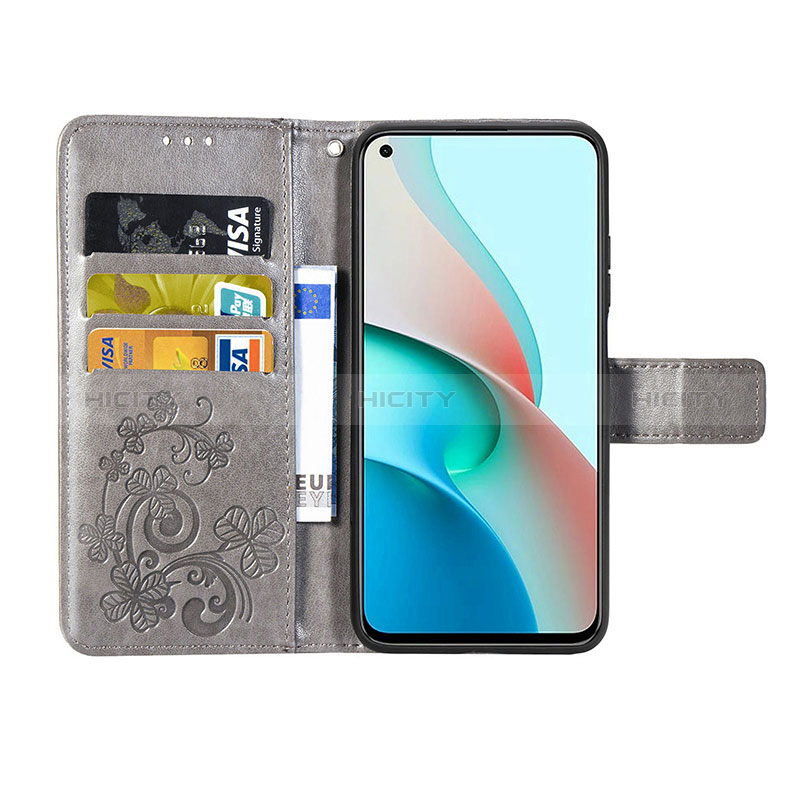 Handytasche Stand Schutzhülle Flip Leder Hülle Blumen für Xiaomi Redmi Note 9 5G groß