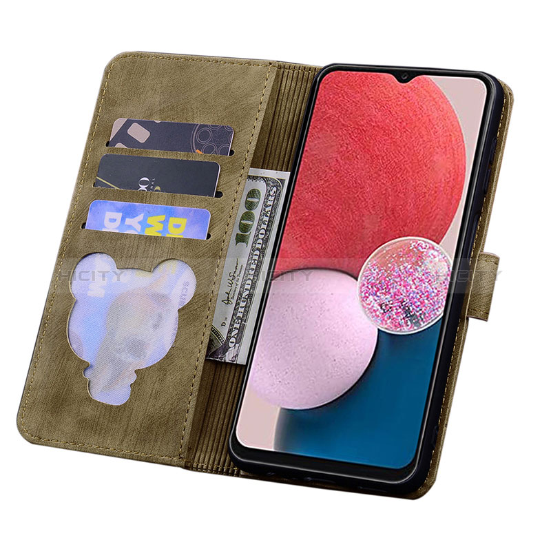 Handytasche Stand Schutzhülle Flip Leder Hülle Blumen HF2 für Huawei Honor X6a groß