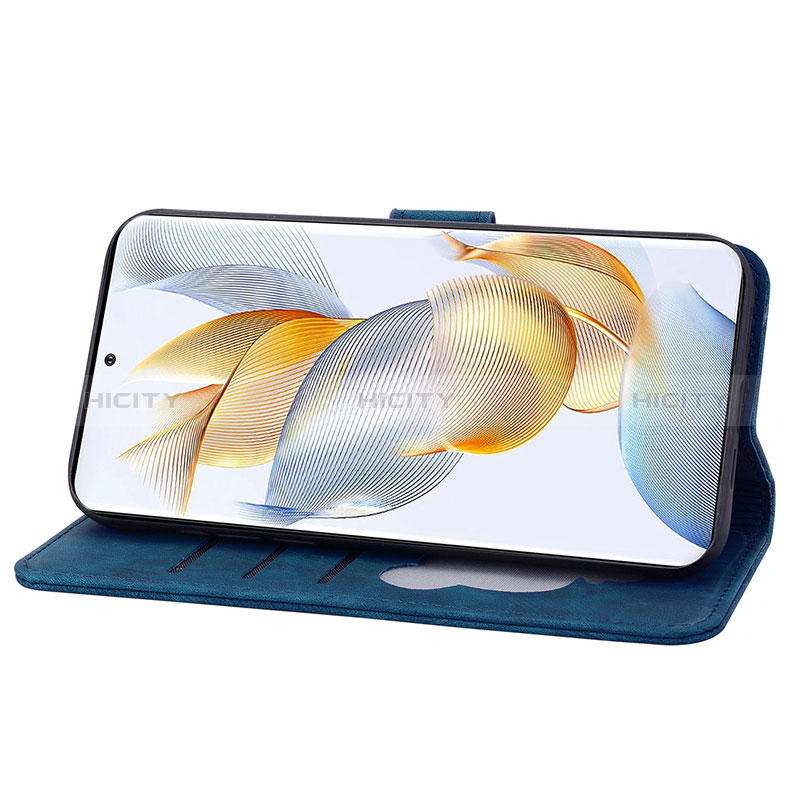 Handytasche Stand Schutzhülle Flip Leder Hülle Blumen HF2 für Huawei Honor X7a