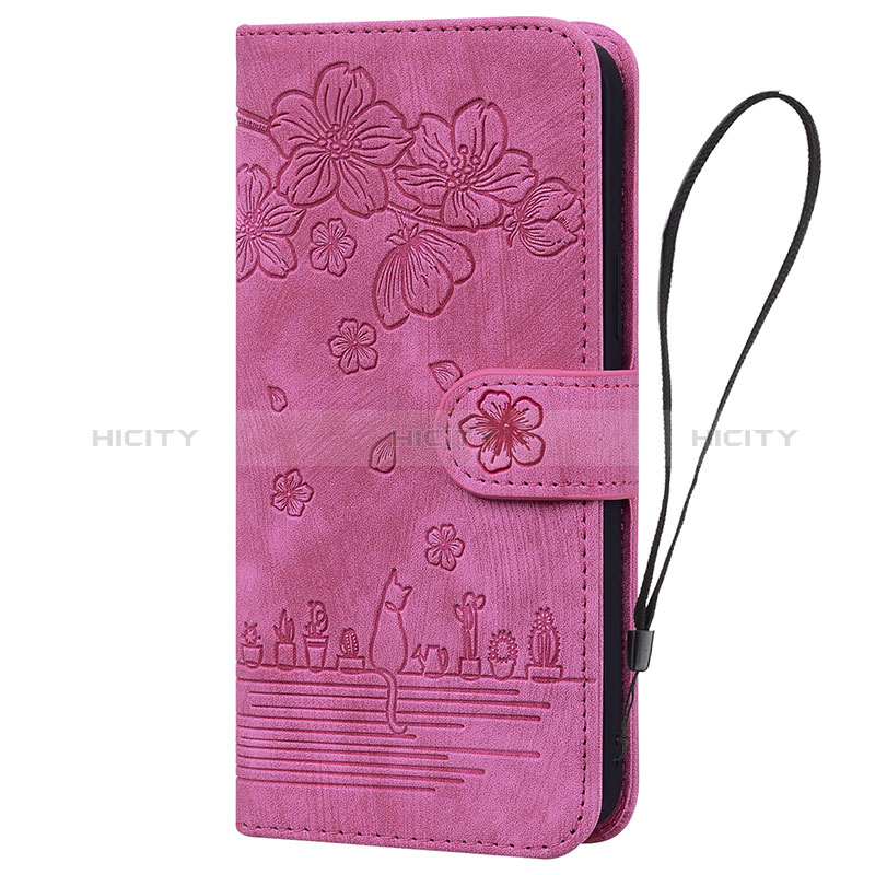 Handytasche Stand Schutzhülle Flip Leder Hülle Blumen HF2 für Huawei Honor X8b Pink Plus