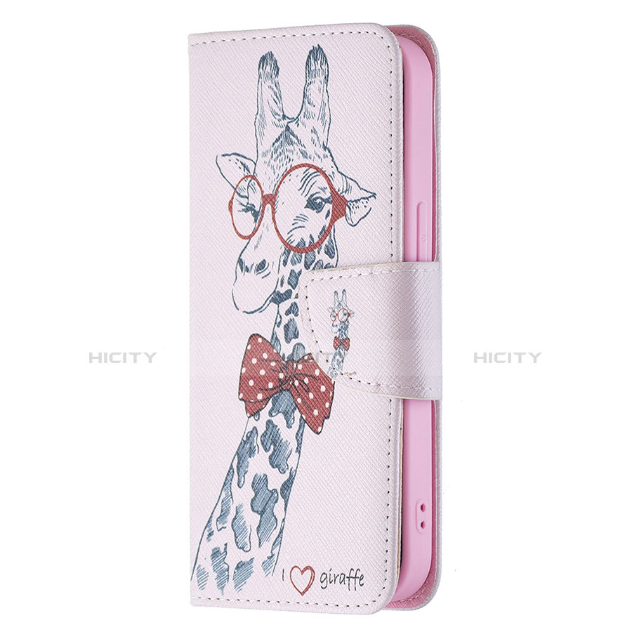 Handytasche Stand Schutzhülle Flip Leder Hülle Blumen L01 für Apple iPhone 13 Rosa