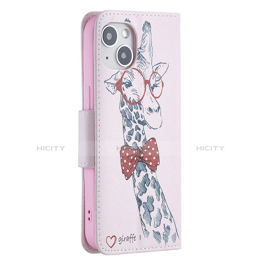 Handytasche Stand Schutzhülle Flip Leder Hülle Blumen L01 für Apple iPhone 13 Rosa