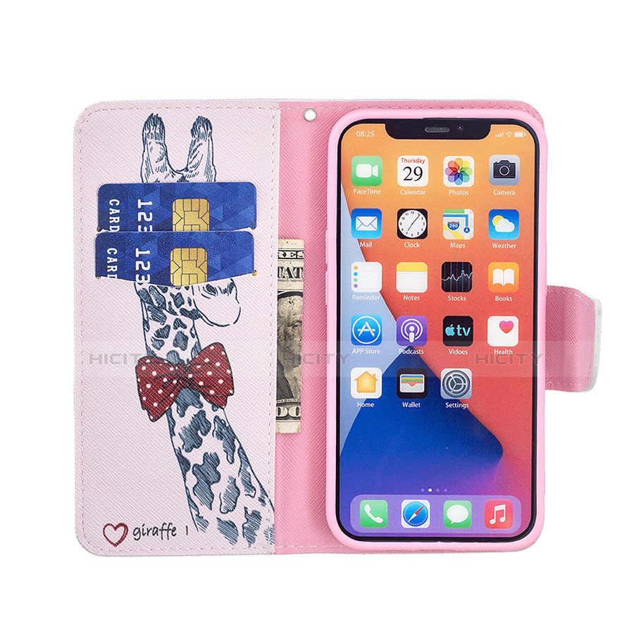 Handytasche Stand Schutzhülle Flip Leder Hülle Blumen L01 für Apple iPhone 13 Rosa