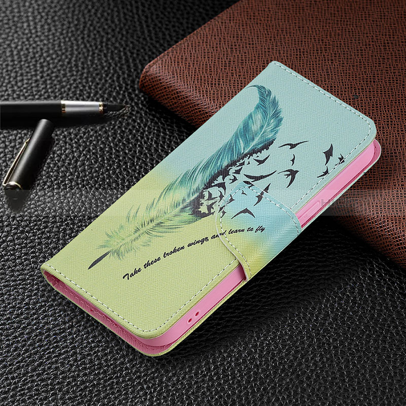 Handytasche Stand Schutzhülle Flip Leder Hülle Blumen L01 für Apple iPhone 14 Pro Gelb groß