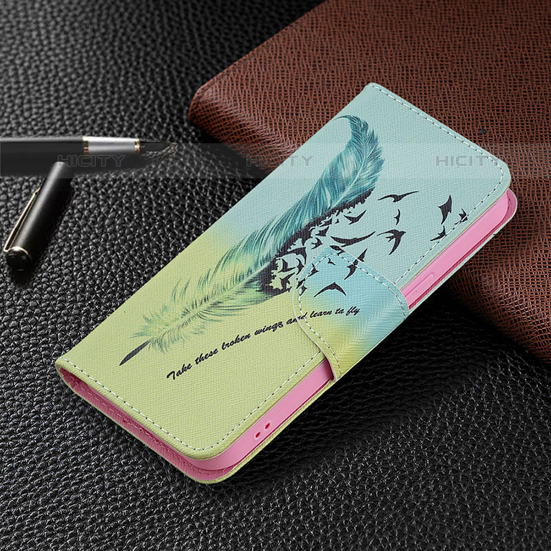 Handytasche Stand Schutzhülle Flip Leder Hülle Blumen L01 für Apple iPhone 15 Pro Gelb groß