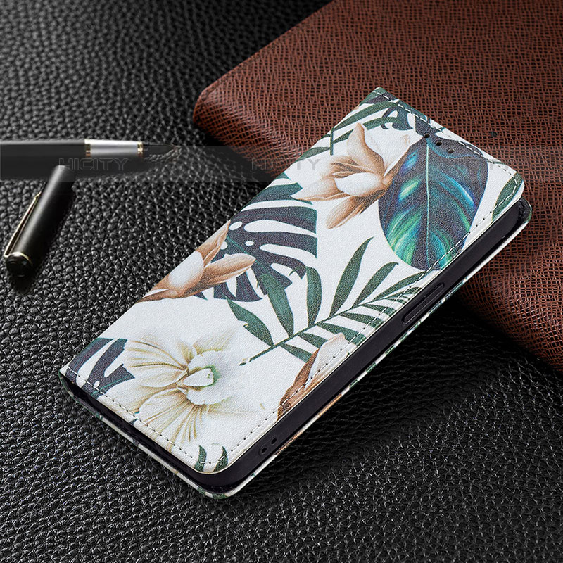 Handytasche Stand Schutzhülle Flip Leder Hülle Blumen L01 für Apple iPhone 16 Pro Plusfarbig