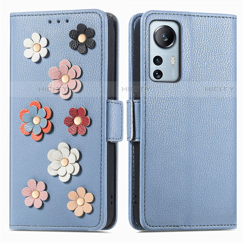 Handytasche Stand Schutzhülle Flip Leder Hülle Blumen L01 für Xiaomi Mi 12S 5G