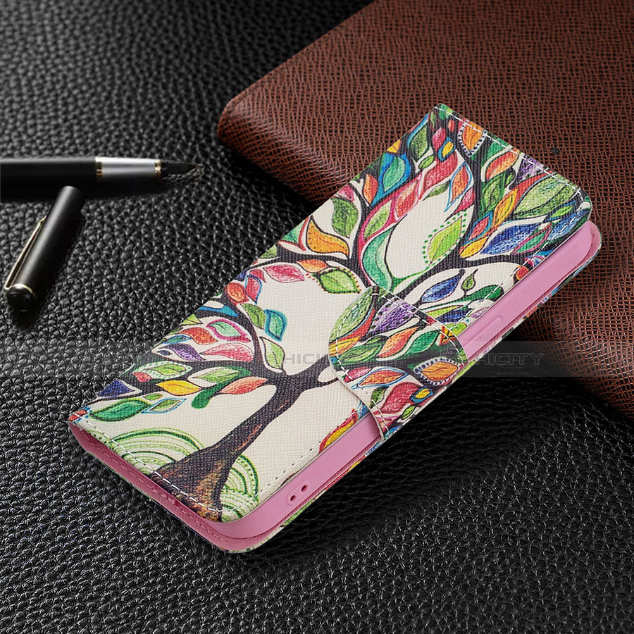 Handytasche Stand Schutzhülle Flip Leder Hülle Blumen L02 für Apple iPhone 13 Plusfarbig groß