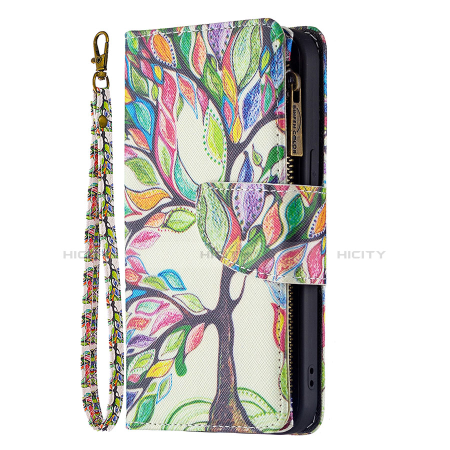 Handytasche Stand Schutzhülle Flip Leder Hülle Blumen L03 für Apple iPhone 13 Mini Plusfarbig