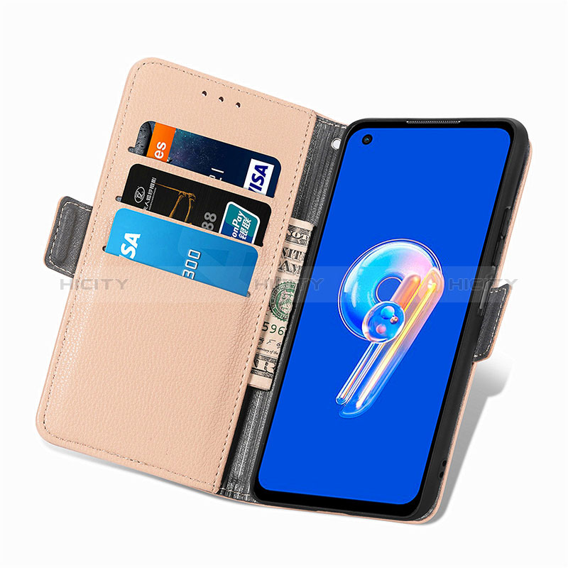 Handytasche Stand Schutzhülle Flip Leder Hülle Blumen S02D für Asus Zenfone 9