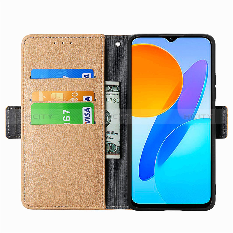 Handytasche Stand Schutzhülle Flip Leder Hülle Blumen S02D für Huawei Honor X6