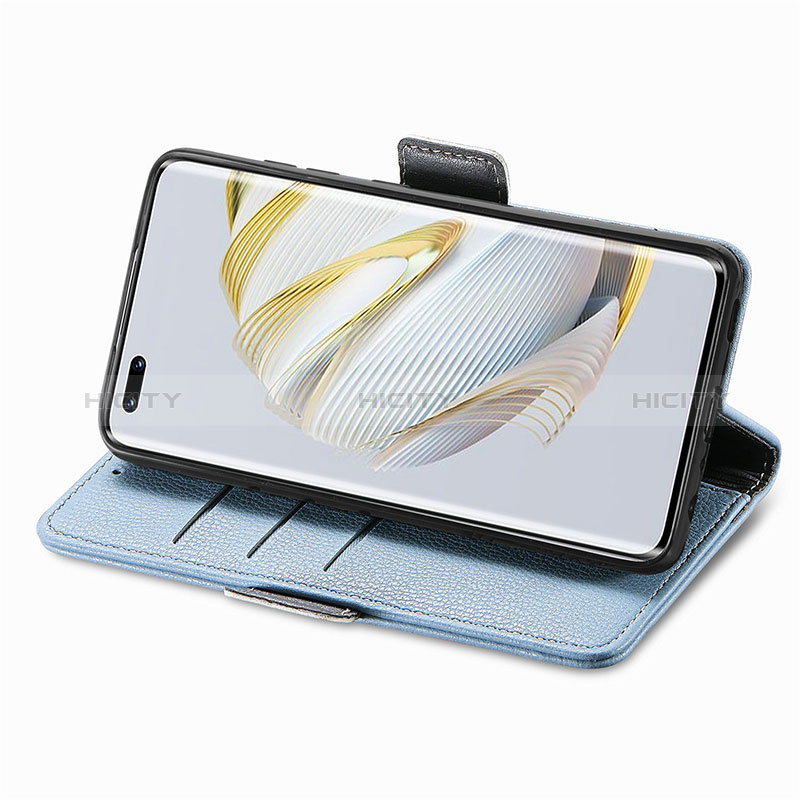 Handytasche Stand Schutzhülle Flip Leder Hülle Blumen S02D für Huawei Nova 10 Pro groß