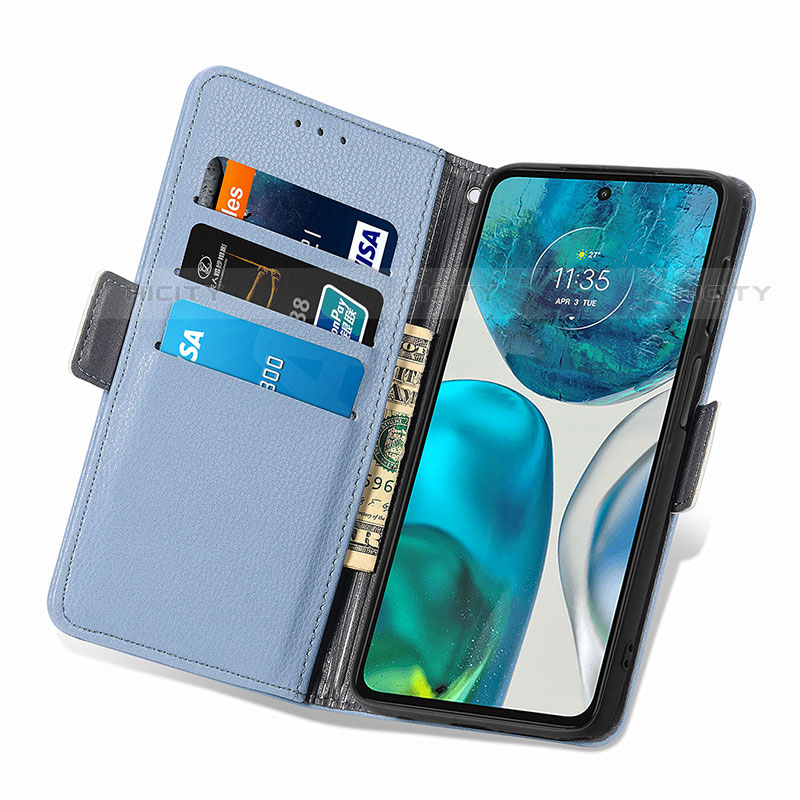 Handytasche Stand Schutzhülle Flip Leder Hülle Blumen S02D für Motorola Moto Edge (2022) 5G