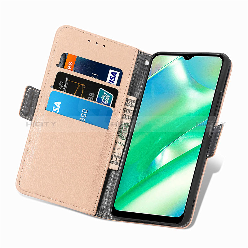 Handytasche Stand Schutzhülle Flip Leder Hülle Blumen S02D für Realme C33 (2023)