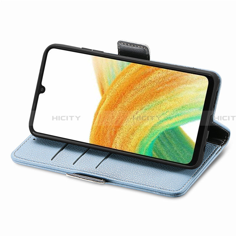 Handytasche Stand Schutzhülle Flip Leder Hülle Blumen S02D für Samsung Galaxy A13 4G