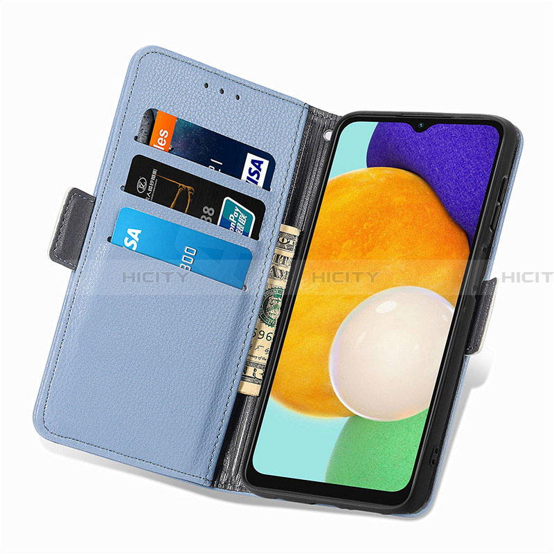 Handytasche Stand Schutzhülle Flip Leder Hülle Blumen S02D für Samsung Galaxy A13 5G