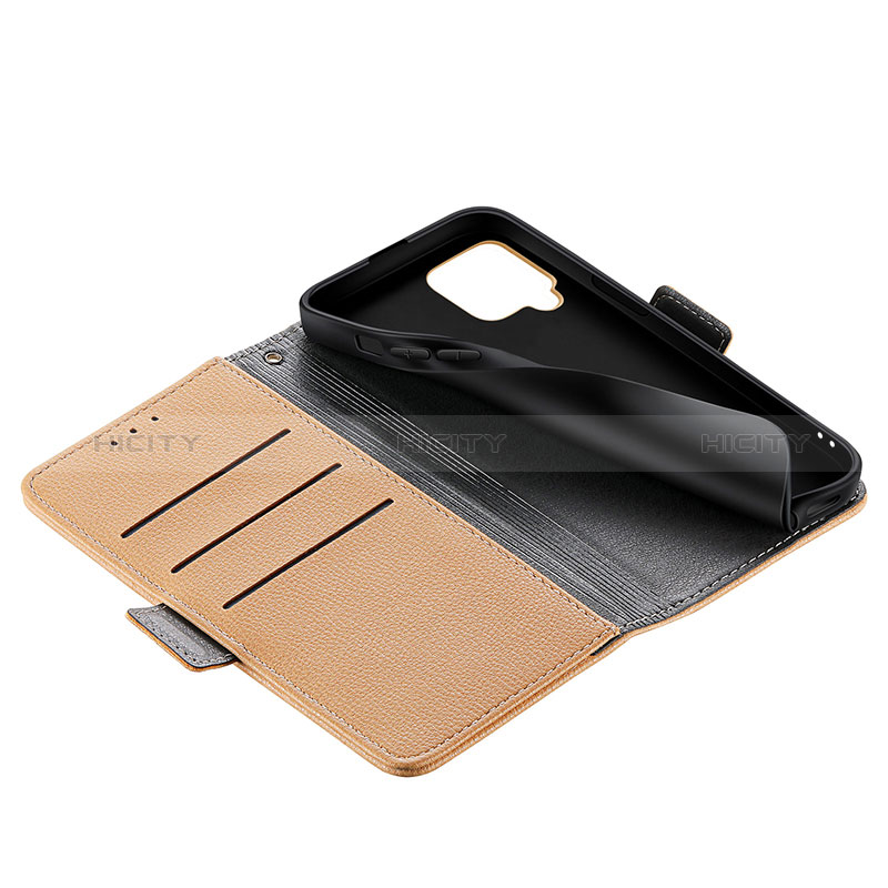 Handytasche Stand Schutzhülle Flip Leder Hülle Blumen S02D für Samsung Galaxy A42 5G