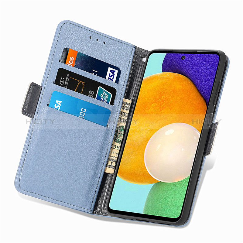 Handytasche Stand Schutzhülle Flip Leder Hülle Blumen S02D für Samsung Galaxy A52s 5G