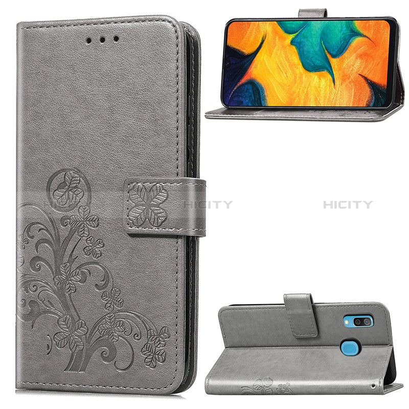 Handytasche Stand Schutzhülle Flip Leder Hülle Blumen S02D für Samsung Galaxy M10S groß