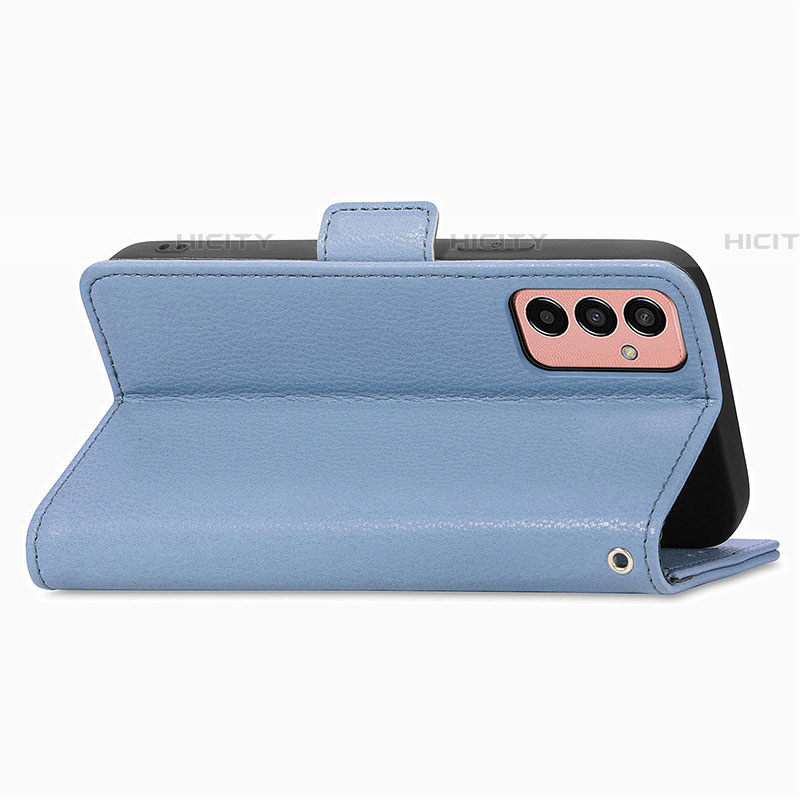 Handytasche Stand Schutzhülle Flip Leder Hülle Blumen S02D für Samsung Galaxy M13 4G