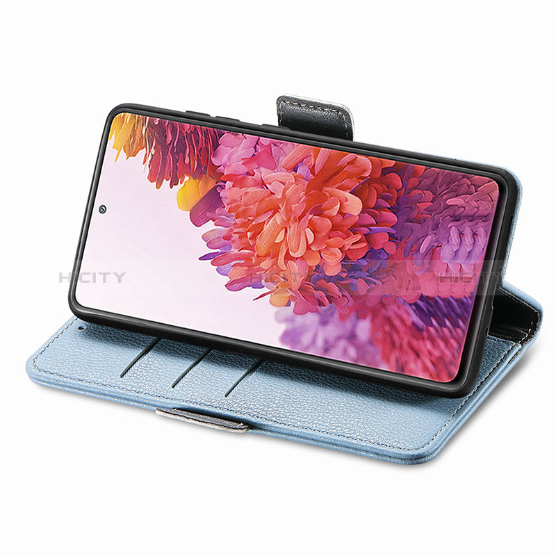 Handytasche Stand Schutzhülle Flip Leder Hülle Blumen S02D für Samsung Galaxy S20 FE (2022) 5G