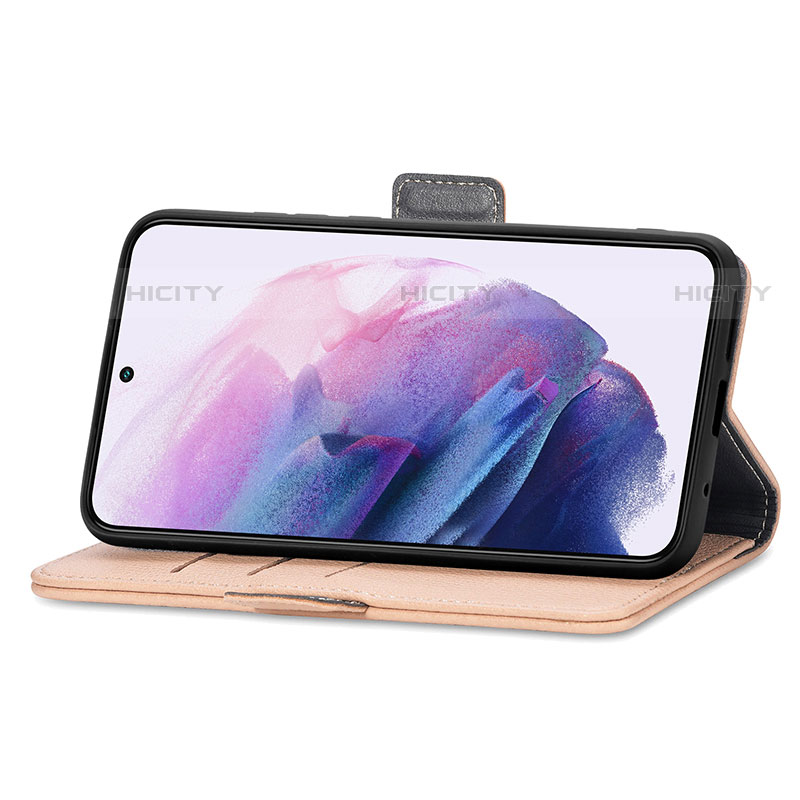 Handytasche Stand Schutzhülle Flip Leder Hülle Blumen S02D für Samsung Galaxy S21 Plus 5G