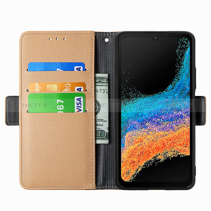 Handytasche Stand Schutzhülle Flip Leder Hülle Blumen S02D für Samsung Galaxy XCover 6 Pro 5G groß