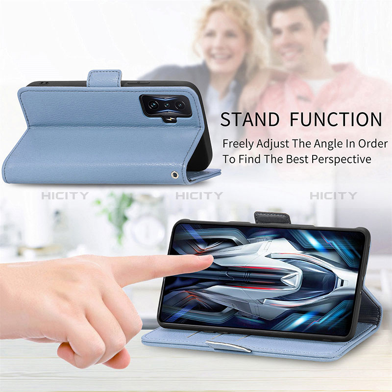 Handytasche Stand Schutzhülle Flip Leder Hülle Blumen S02D für Xiaomi Redmi K50 Gaming AMG F1 5G