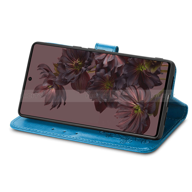 Handytasche Stand Schutzhülle Flip Leder Hülle Blumen S03D für Google Pixel 7 5G