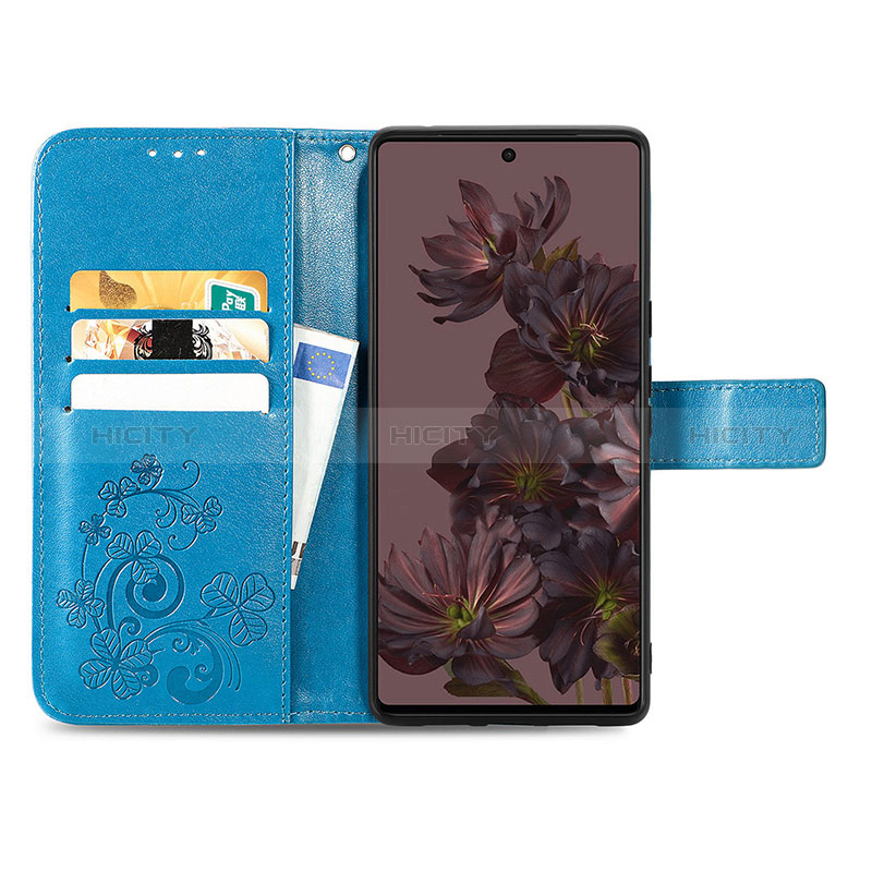 Handytasche Stand Schutzhülle Flip Leder Hülle Blumen S03D für Google Pixel 7 5G