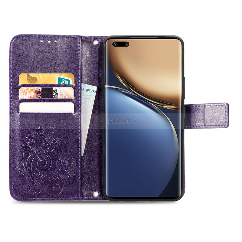 Handytasche Stand Schutzhülle Flip Leder Hülle Blumen S03D für Huawei Honor Magic3 Pro 5G