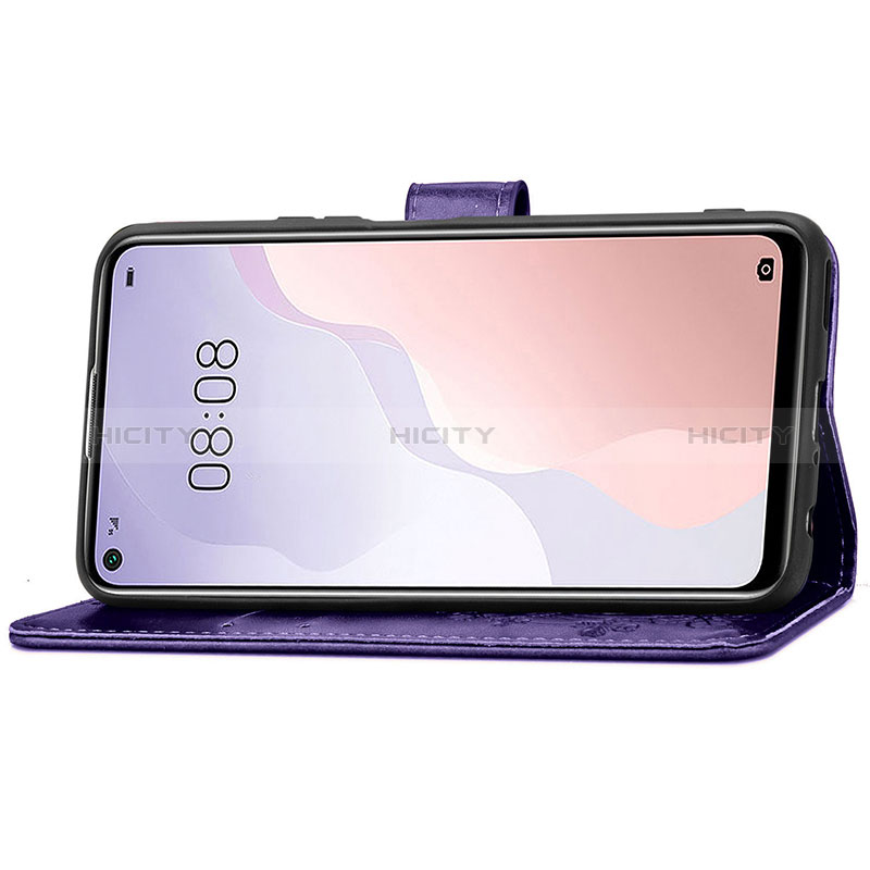 Handytasche Stand Schutzhülle Flip Leder Hülle Blumen S03D für Huawei Nova 7 SE 5G