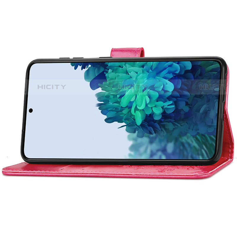 Handytasche Stand Schutzhülle Flip Leder Hülle Blumen S03D für Samsung Galaxy S21 5G