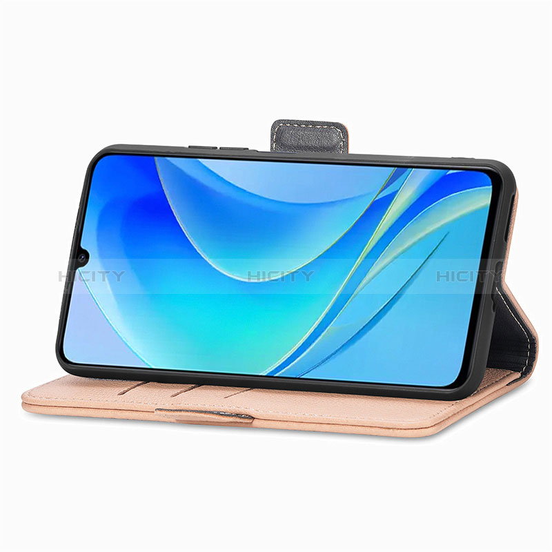 Handytasche Stand Schutzhülle Flip Leder Hülle Blumen S04D für Huawei Enjoy 50 groß