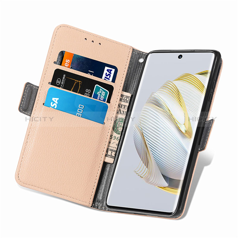 Handytasche Stand Schutzhülle Flip Leder Hülle Blumen S04D für Huawei Nova 10 groß