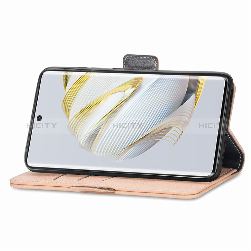 Handytasche Stand Schutzhülle Flip Leder Hülle Blumen S04D für Huawei Nova 10 groß