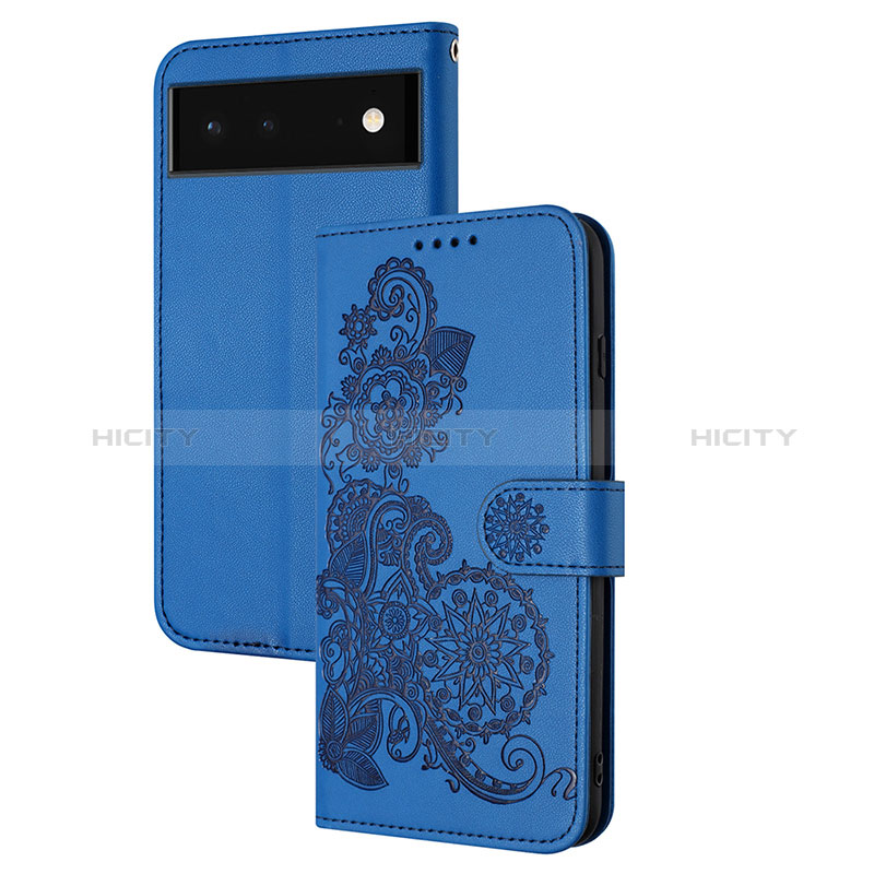 Handytasche Stand Schutzhülle Flip Leder Hülle Blumen Y01X für Google Pixel 6 Pro 5G