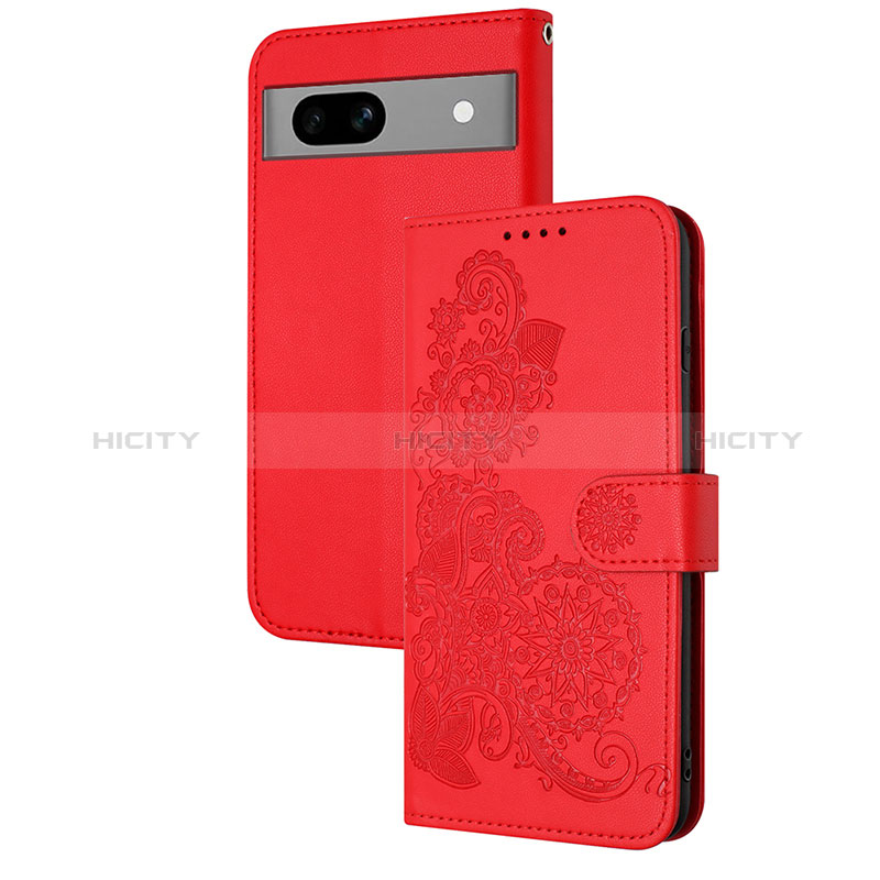 Handytasche Stand Schutzhülle Flip Leder Hülle Blumen Y01X für Google Pixel 7a 5G