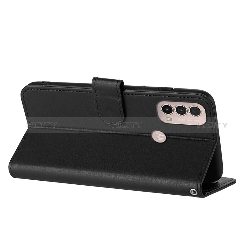 Handytasche Stand Schutzhülle Flip Leder Hülle Blumen Y01X für Motorola Moto E40